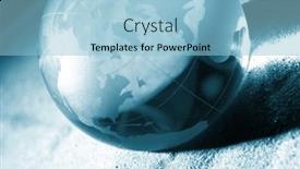  Presentation with responsibility - Colorful presentation theme enhanced with globe-environmental-responsibility backdrop and a light blue colored foreground