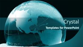  Presentation with responsibility - PPT layouts consisting of globe-environmental-responsibility background and a ocean colored foreground