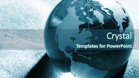  Presentation with responsibility - Presentation theme enhanced with globe environmental responsibility background and a  colored foreground