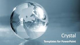  Presentation with environmental - Amazing slide set having globe environmental responsibility backdrop and a seafoam green colored foreground