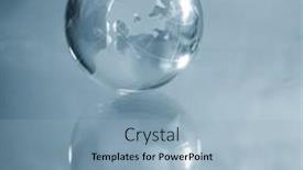  Presentation with responsibility - Colorful presentation theme enhanced with globe-environmental-responsibility backdrop and a light blue colored foreground