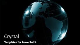  Presentation with responsibility - PPT theme consisting of globe-environmental-responsibility background and a black colored foreground