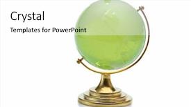  Presentation with gold - Colorful slide deck enhanced with globe glass in the gold backdrop and a white colored foreground