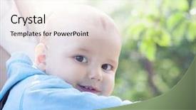  Presentation with 2nd birthday for baby boy - PPT theme with globe happy face - happiness baby boy sitting background and a  colored foreground