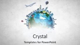  Presentation with earth planet globe - Audience pleasing presentation consisting of globe highway - our earth planet and modern backdrop and a white colored foreground