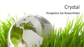  Presentation with pacific - Beautiful slides featuring globe in a grass backdrop and a white colored foreground