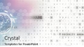  Presentation with interface - Colorful presentation theme enhanced with globe interface with white smart backdrop and a white colored foreground