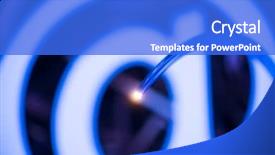  Presentation with fiber optics - Presentation design featuring globe internet address - fiber optics background with email background and a cobalt blue colored foreground