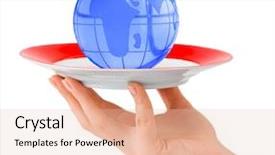  Presentation with history earth globe isolated white - Audience pleasing slide set consisting of globe isolated on white background backdrop and a lemonade colored foreground