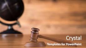  Presentation with justice - Slides consisting of globe law and justice concept background and a red colored foreground