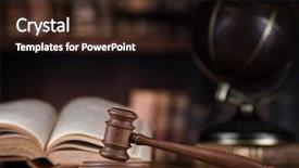  Presentation with mallet - Cool new PPT theme with globe law theme mallet backdrop and a wine colored foreground