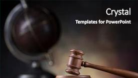  Presentation with mallet - Amazing PPT theme having globe law theme mallet backdrop and a  colored foreground