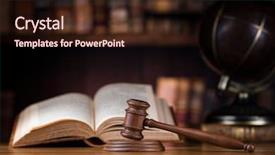  Presentation with mallet - Amazing slides having globe law theme mallet backdrop and a wine colored foreground