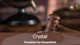  Presentation with mallet - Beautiful PPT theme featuring globe law theme mallet backdrop and a tawny brown colored foreground