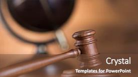  Presentation with mallet - Audience pleasing presentation theme consisting of globe law theme mallet backdrop and a tawny brown colored foreground