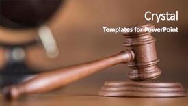  Presentation with mallet - Colorful slides enhanced with globe law theme mallet backdrop and a tawny brown colored foreground