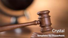  Presentation with mallet - Slides with globe law theme mallet background and a tawny brown colored foreground