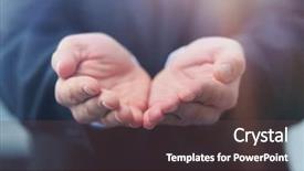  Presentation with blue shield - PPT theme with globe shield - businessman give you secret background and a tawny brown colored foreground