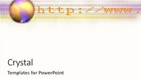  Presentation with globe - Audience pleasing theme consisting of globe showing americas and computer backdrop and a cream colored foreground