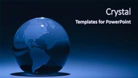  Presentation with north america - Beautiful theme featuring globe showing south america backdrop and a wine colored foreground