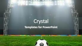  Presentation with football stadium - PPT theme enhanced with globe theatre - stadium abstract football background and a gray colored foreground