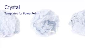  Presentation with old crumpled paper violence against women - Audience pleasing PPT layouts consisting of globe trash - set of squared crumpled paper backdrop and a sky blue colored foreground