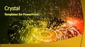  Presentation with organic light emitting diode - Beautiful PPT layouts featuring abstract high tech media - fiber optics background with lots backdrop and a  colored foreground