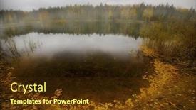  Presentation with gloomy - Amazing PPT theme having gloomy autumn lake it is photographed in russia 60 kilometers from moscow backdrop and a tawny brown colored foreground