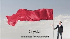  Presentation with italian flag waving - Theme featuring glorious - guy with waving flag mixed background and a light gray colored foreground