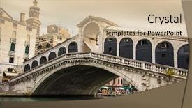  Presentation with venice - PPT theme with glorious rialto bridge in venice background and a soft green colored foreground