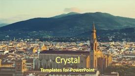  Presentation with italian - Presentation design consisting of glory - basilica di santa croce is background and a violet colored foreground