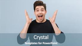  Presentation with special education young adult man - Cool new PPT theme with glory - portrait of a cheerful handsome backdrop and a seafoam green colored foreground