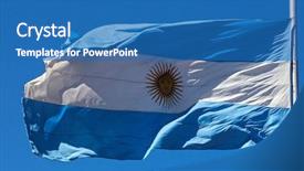  Presentation with flag of argentina - PPT layouts featuring glory world - flag of argentina background and a teal colored foreground
