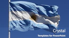  Presentation with flag - Cool new slides with glory world - flag of argentina backdrop and a  colored foreground