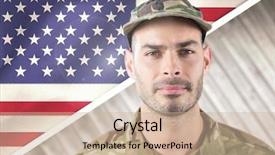  Presentation with independence day - Slide deck enhanced with glory world - smiling soldier for independence day background and a soft green colored foreground