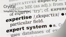  Presentation with dictionary - Amazing presentation theme having glossary - close up of the word backdrop and a light gray colored foreground