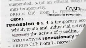  Presentation with dictionary - Presentation theme with glossary - close up of the word background and a light gray colored foreground