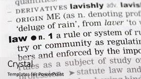  Presentation with dictionary - Presentation having glossary - close up of the word background and a light gray colored foreground