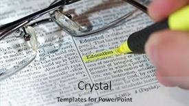  Presentation with dictionary - Audience pleasing PPT layouts consisting of glossary - close up view backdrop and a light gray colored foreground