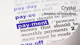  Presentation with definition - Presentation theme having glossary - dictionary definition of word payment background and a white colored foreground