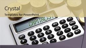  Presentation with stacks of rupee coins - Presentation design consisting of glossary - few stacks of coins background and a lemonade colored foreground