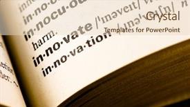  Presentation with dictionary - Colorful presentation enhanced with glossary - innovate dictionary word backdrop and a lemonade colored foreground