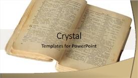  Presentation with dictionary - Presentation design featuring glossary - isolated photo of the old background and a coral colored foreground