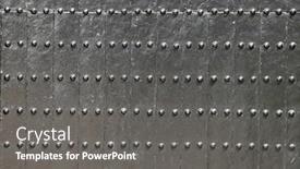  Presentation with metallic - Beautiful PPT layouts featuring glossy-chrome-metal-texture backdrop and a gray colored foreground