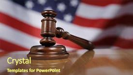  Presentation with mahogany seed - Amazing PPT theme having glossy wooden table usa flag backdrop and a tawny brown colored foreground