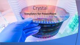  Presentation with wafer - Slides having gloved-hand-holding-a-silicon background and a lemonade colored foreground