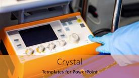  Presentation with first aid - Beautiful PPT theme featuring gloved-hand-of-contemporary-paramedic backdrop and a gold colored foreground