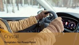  Presentation with holding hands - Audience pleasing slides consisting of gloved-hands-of-young-contemporary backdrop and a gold colored foreground