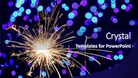  Presentation with glow - Colorful presentation enhanced with glow sticks - christmas sparklers and background backdrop and a navy blue colored foreground