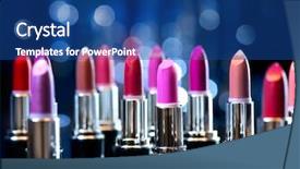  Presentation with glow - Slide deck featuring glow sticks - lipstick makeup concept fashion colorful background and a ocean colored foreground